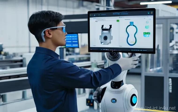 스마트팩토리 네트워크 - **Prompt 1: The Integrated Smart Factory Floor**
    A wide-angle, cinematic shot of a modern, highl...