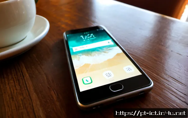 Home 15 D2D Device to Device 통신 - Photorealistic close-up of two modern smartphones resting side by side on a wooden café table in São...