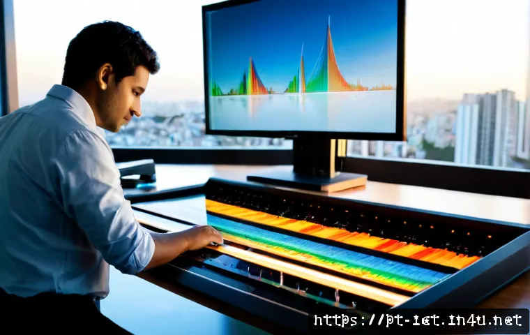 Home 17 딥러닝 기반 신호 처리 - Photorealistic modern signal-processing laboratory in São Paulo, Brazil, a Brazilian engineer studyi...